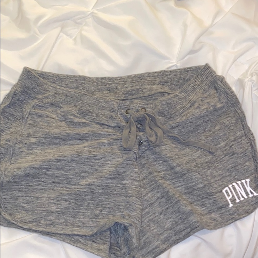 gray PINK shorts
